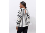 Pull fin rayé ECRU Femme