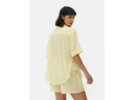 Chemise de plage froissée à boutons