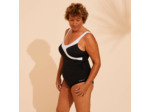 Maillot de Bain 1 Pièce Femme Karli Noir Blanc
