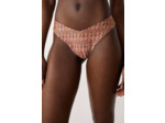 Bikini brésilien high leg bas de maillot à motif