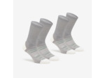 Chaussettes randonnée - hike 900 high grise - lot de 2 paires