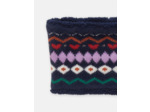 Snood marine à motif jacquard pour fille
