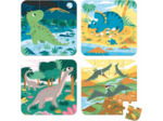 Coffret 4 puzzles Dinosaures
