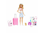 BARBIE - COFFRET POUPÉE MALIBU EN VOYAGE