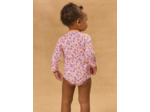 Body de bain UPF 50+ imprimé fleuri