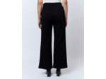Pantalon 7/8 large uni NOIR Femme
