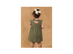Robe kaki + bloomer pour bébé fille