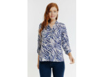 Tunique Col Chemise Imprimée Zebre