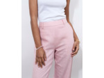 Pantalon long large uni ROSE PALE Femme