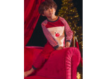 Pyjama père Noël en velours pour garçon
