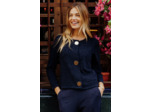 Cardigan avec fermeture gros boutons