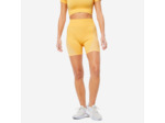 Short de fitness seamless et taille haute, jaune