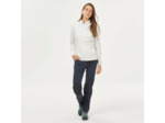 Polaire de randonnée montagne femme, MH100 full zip blanc