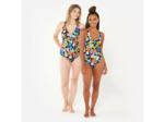 Maillot de bain 1 pièce fleuri de surf Femme - Agatha azalea multicolore