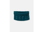 Snood en tricot bleu canard pour fille