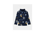 pull à col roulé bleu marine imprimé astronaute pour garçon