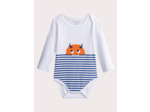 Lot de 2 body manches longues à motif monstre pour bébé garçon