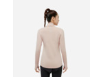 Veste chaude manches longues de running Femme - KIPRUN Run 100 Warm Rose quiartz