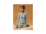Pyjama bleu + masque de loup Garçon