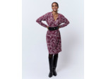 Robe courte imprimée ROUGE