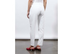 Pantalon 7/8 cigarette uni BLANC Femme