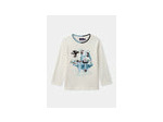 T-shirt à manches longues écru pour garçon