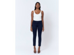 Pantalon 7/8 slim uni MARINE Femme