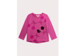 T-shirt rose imprimé cerise pour fille