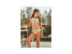 Maillot de bain deux pièces pour filles avec imprimé citron