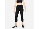 Legging de fitness court cardio femme, noir fumé