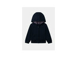 Gilet à capuche zippé bleu marine pour filles