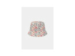 Bonnet réversible à imprimé floral ou rayé pour filles