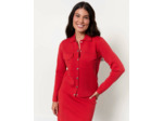 Gilet uni ROUGE Femme