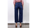 Jean pantacourt large MARINE Femme