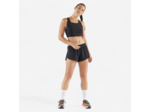 Crop top de Running léger Femme - KIPRUN Race crop 900 Light noir Méline ROLLIN