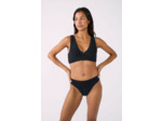 Bikini high leg en matière extensible bas de maillot