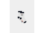 Lot de 2 paires de chaussettes à rayures ou uni blanc Bébé Garçon