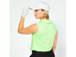Polo débardeur golf sans manches Femme - WW 500 vert fluo