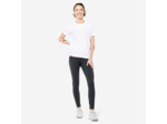 Legging fitness long coton extensible ceinture basse femme - Salto gris foncé ch