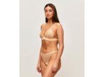 Soutien-gorge triangle en mesh avec citrons brodés