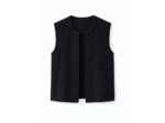 Gilet court uni NOIR Femme
