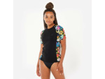 T-shirt anti uv surf manches courtes Femme - Kanika noir