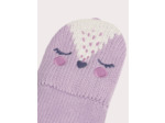 Moufles-mitaines violettes pour fille