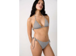 Culotte bikini ficelle bas de maillot à rayures