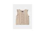 pull sans manches beige pour filles