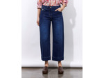 Jean pantacourt large MARINE Femme