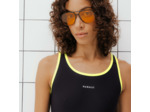 Maillot de bain kamyla 500 black yellow