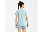 T-shirt running respirant femme - kiprun run 500 dry bleu ciel