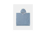 Poncho de bain à capuche rayé bleu pour garçons et bébés