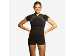 T shirt manches courtes aquagym-aquabike ou longe-côte femme Lica noir kaki